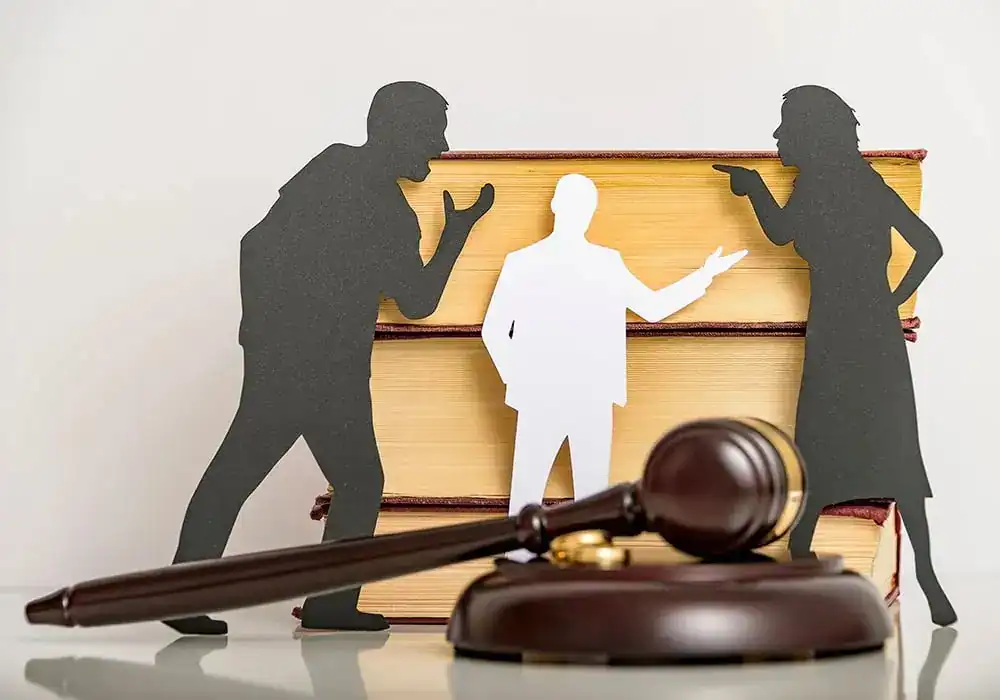 image of couple arguing through divorce Salford