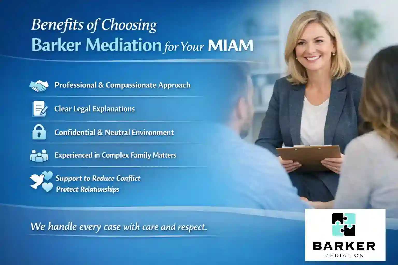 Benefits of Choosing Barker Mediation for Your MIAM Salford