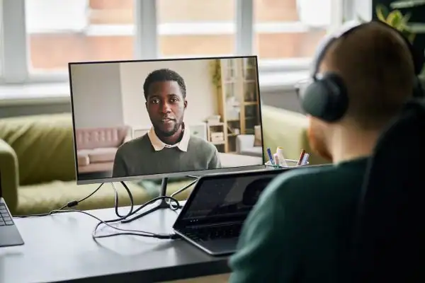 image of online mediation Salford in progress.